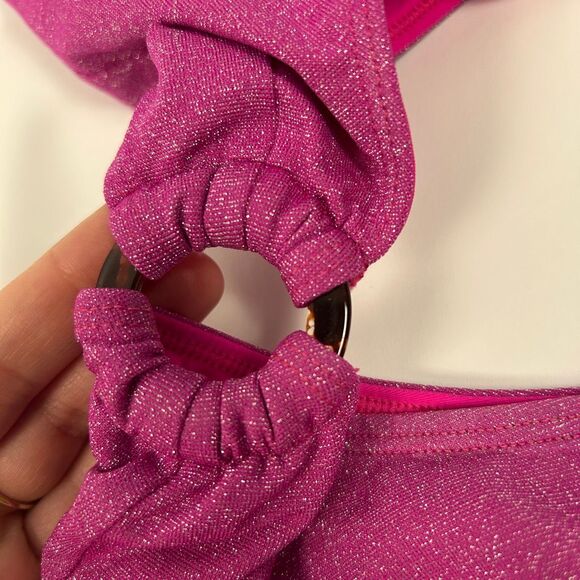 Bydee Monte Carlo Strapless Cut-Out One Piece Swim Magenta - Picture 7 of 7